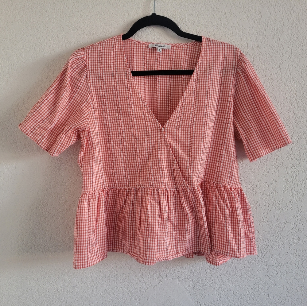 Madewell Gingham Top